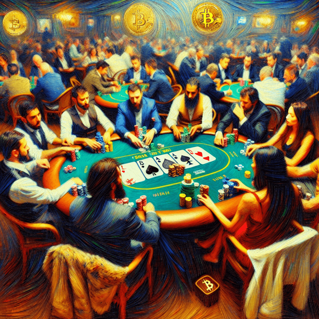 Texas Hold'em with cryptocurrency